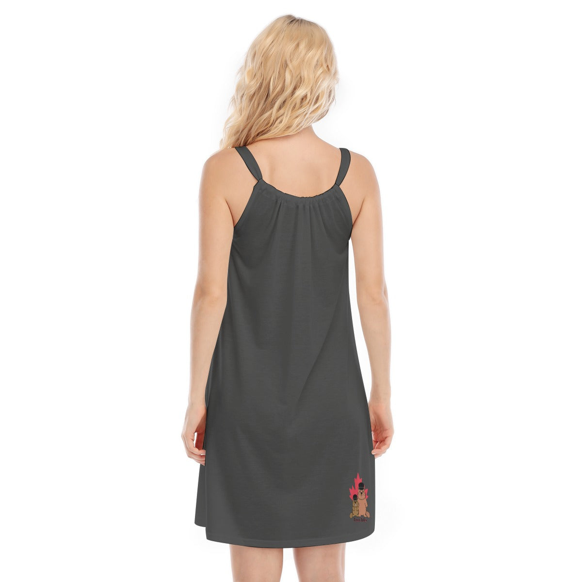 Existential Dread - O neck dress - charcoal