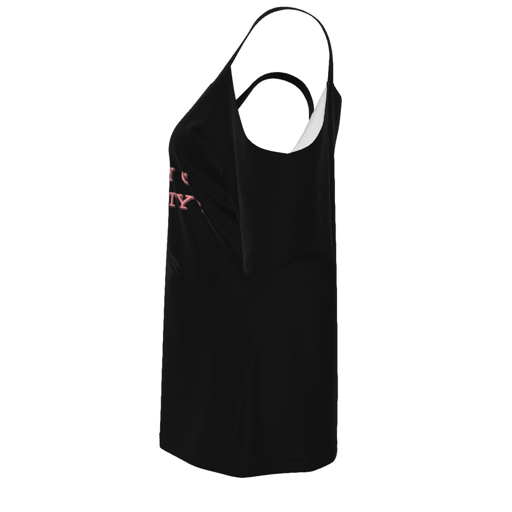 Naughty - off shoulder - black