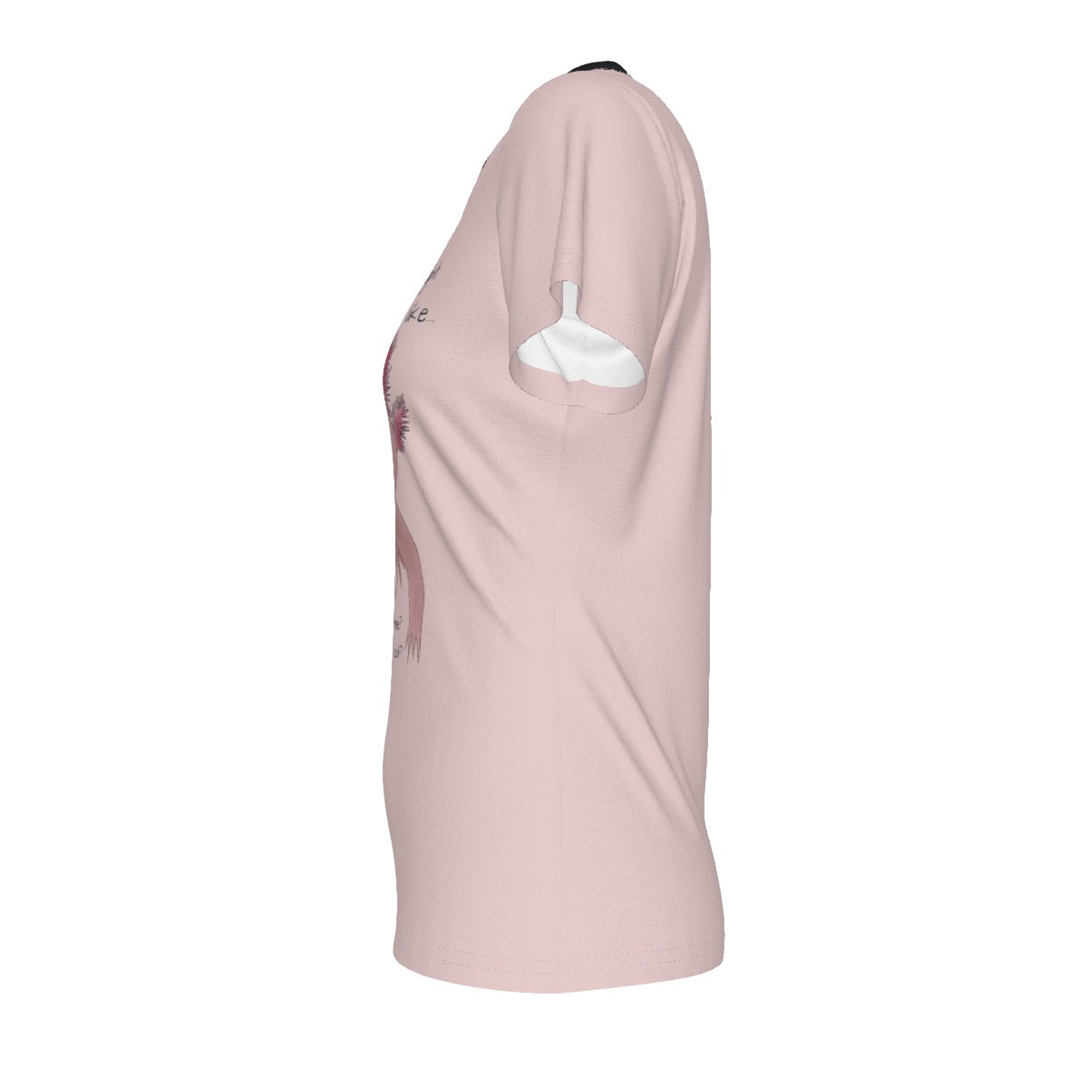 Axolotl Questions - light pink - V neck tee