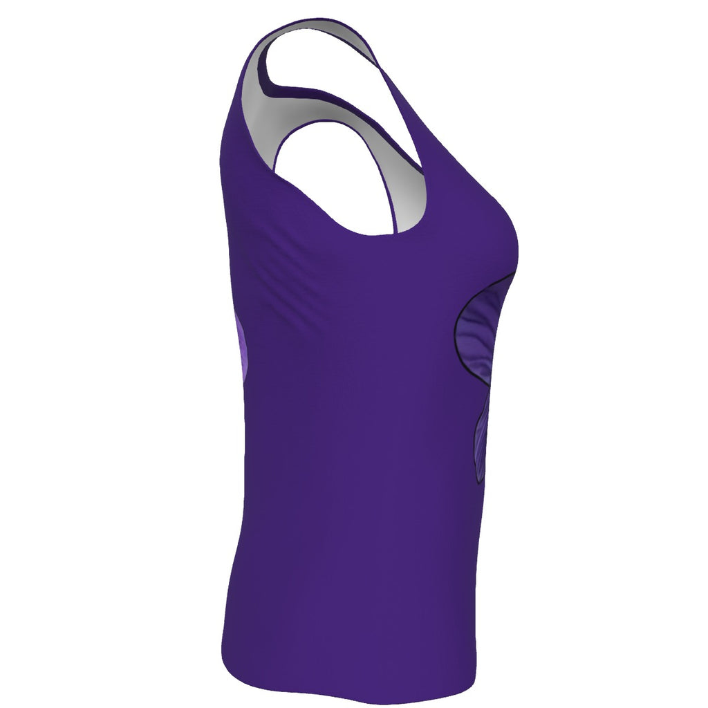 New Brunswick Violet - U neck tank - indigo