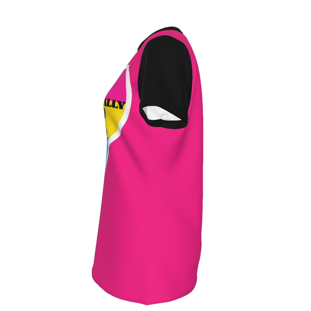 Pride - Pan - round neck tee - pink