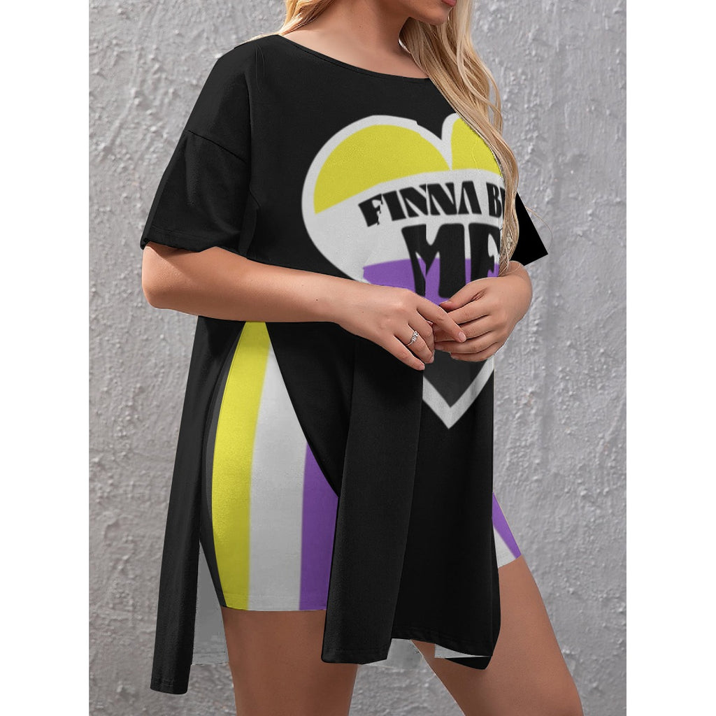 Finna Me - NonBinary - shorts set - black