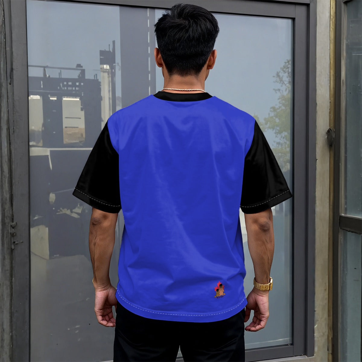 Finna Me - Gender Fluid - Unisex drop shoulder tee - blue