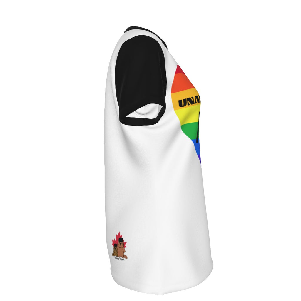 Pride - Rainbow - round neck tee - white