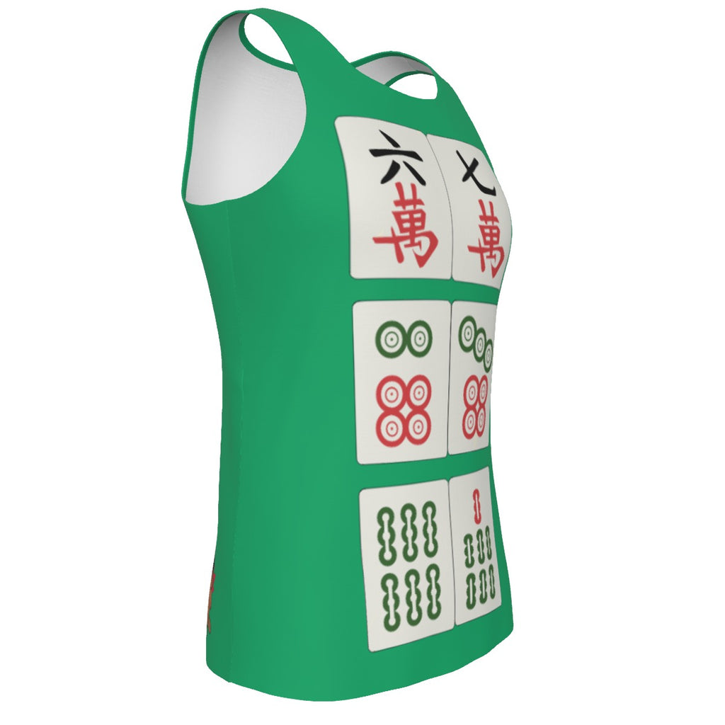 Mahjong 6 7 - Men's Tank Top - Jade Green