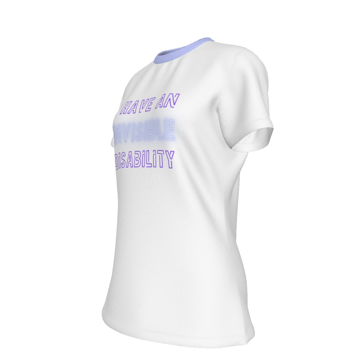 Invisible - white - round neck