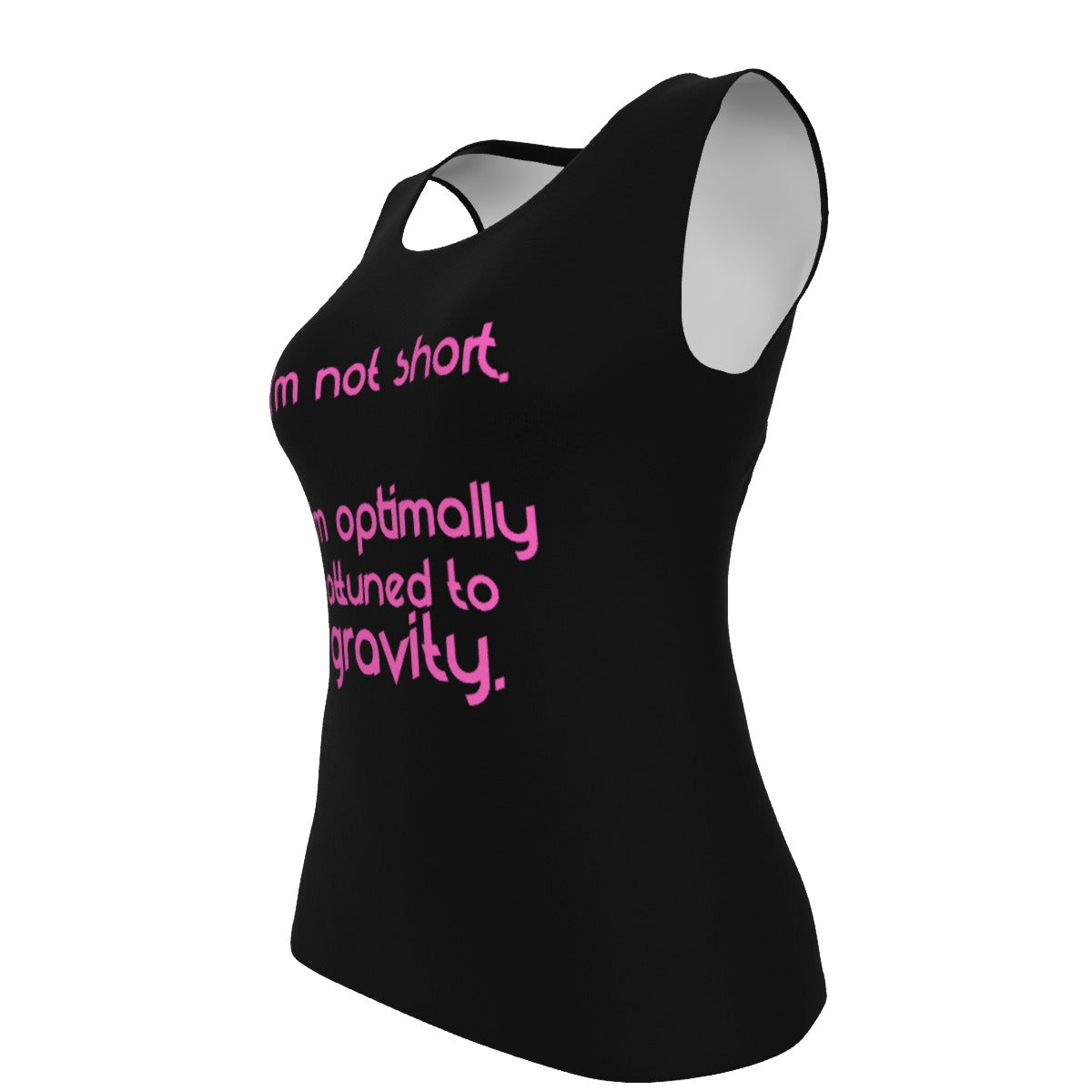 Attuned to Gravity - Utank - black with pink