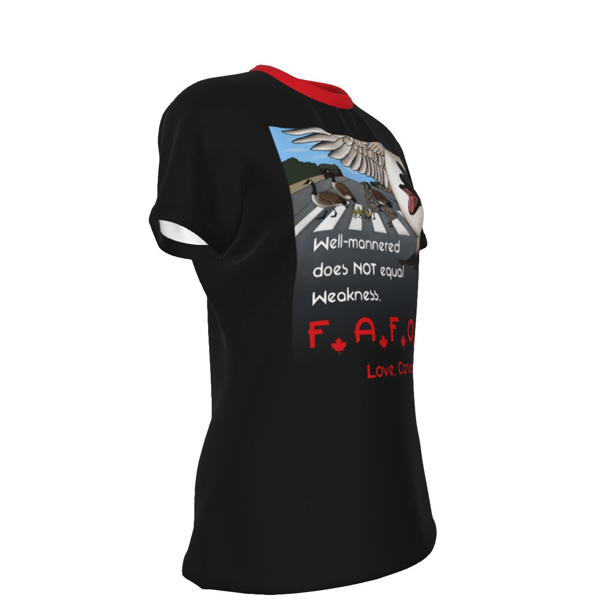 Canada FAFO - scoop neck - black
