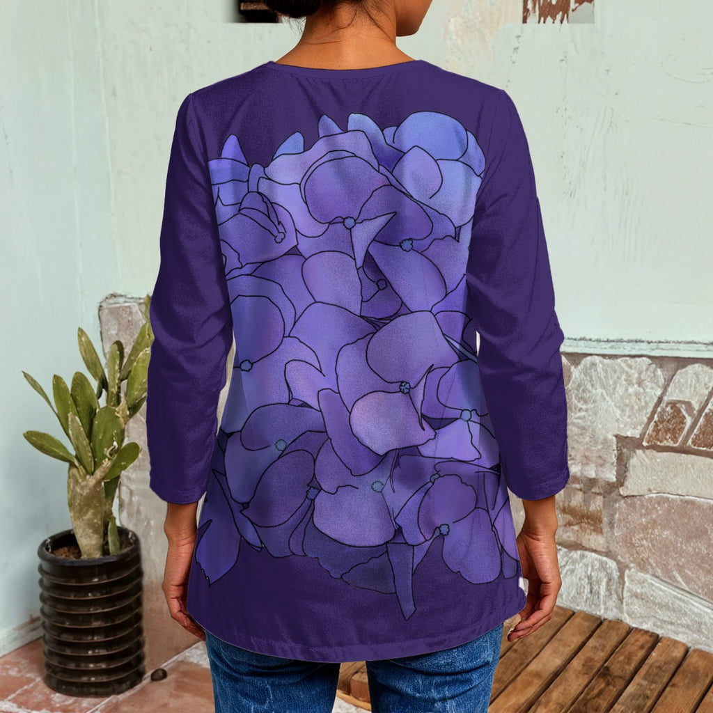 Hydrangea - Shell - Dark Periwinkle