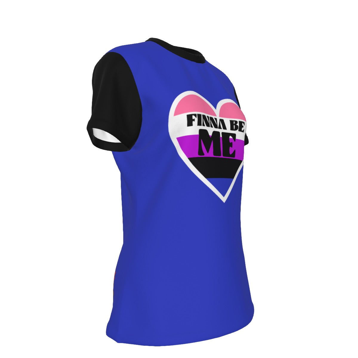 Finna Me - Genderfluid - blue round neck