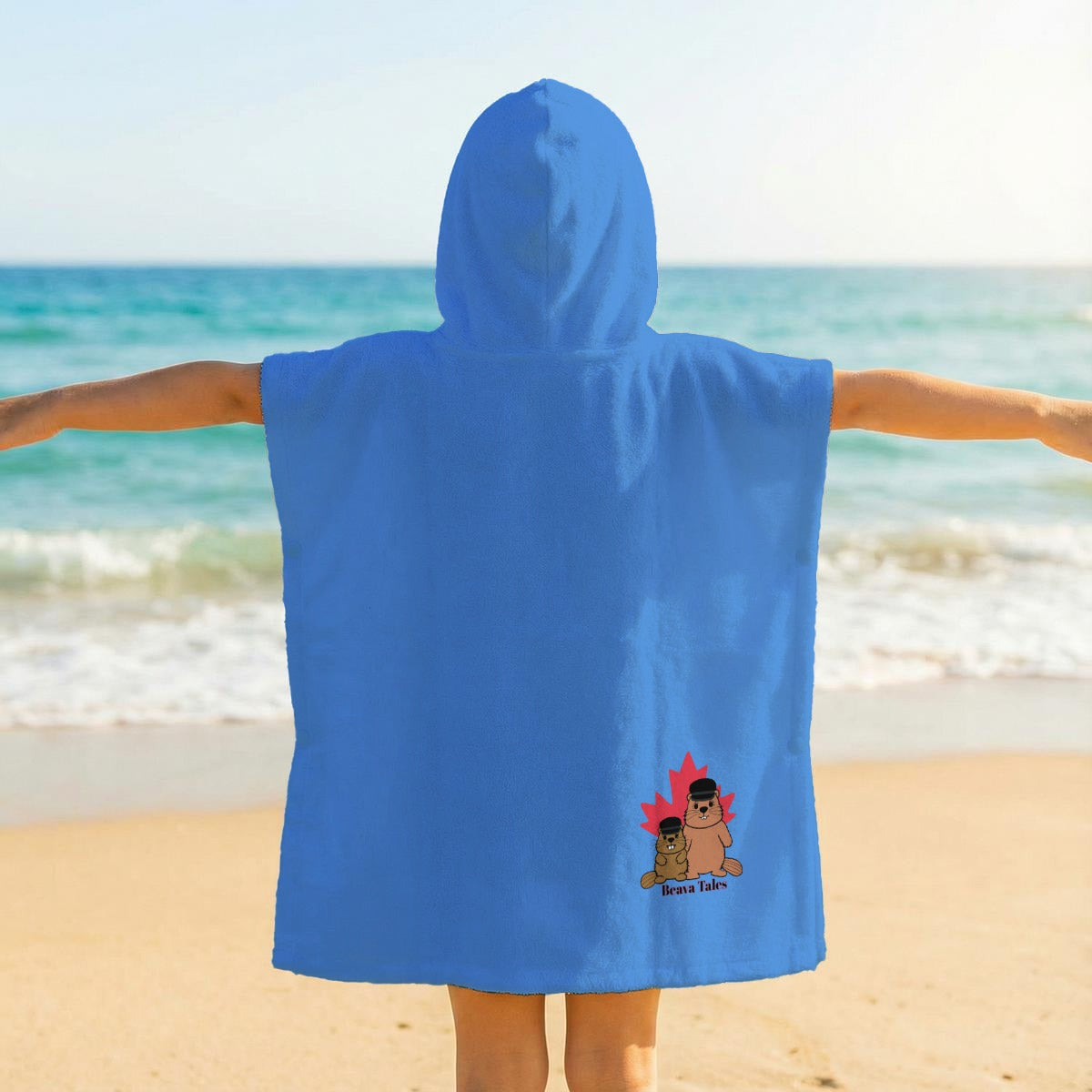 Kid's Hooded Towel Poncho - Spectrum