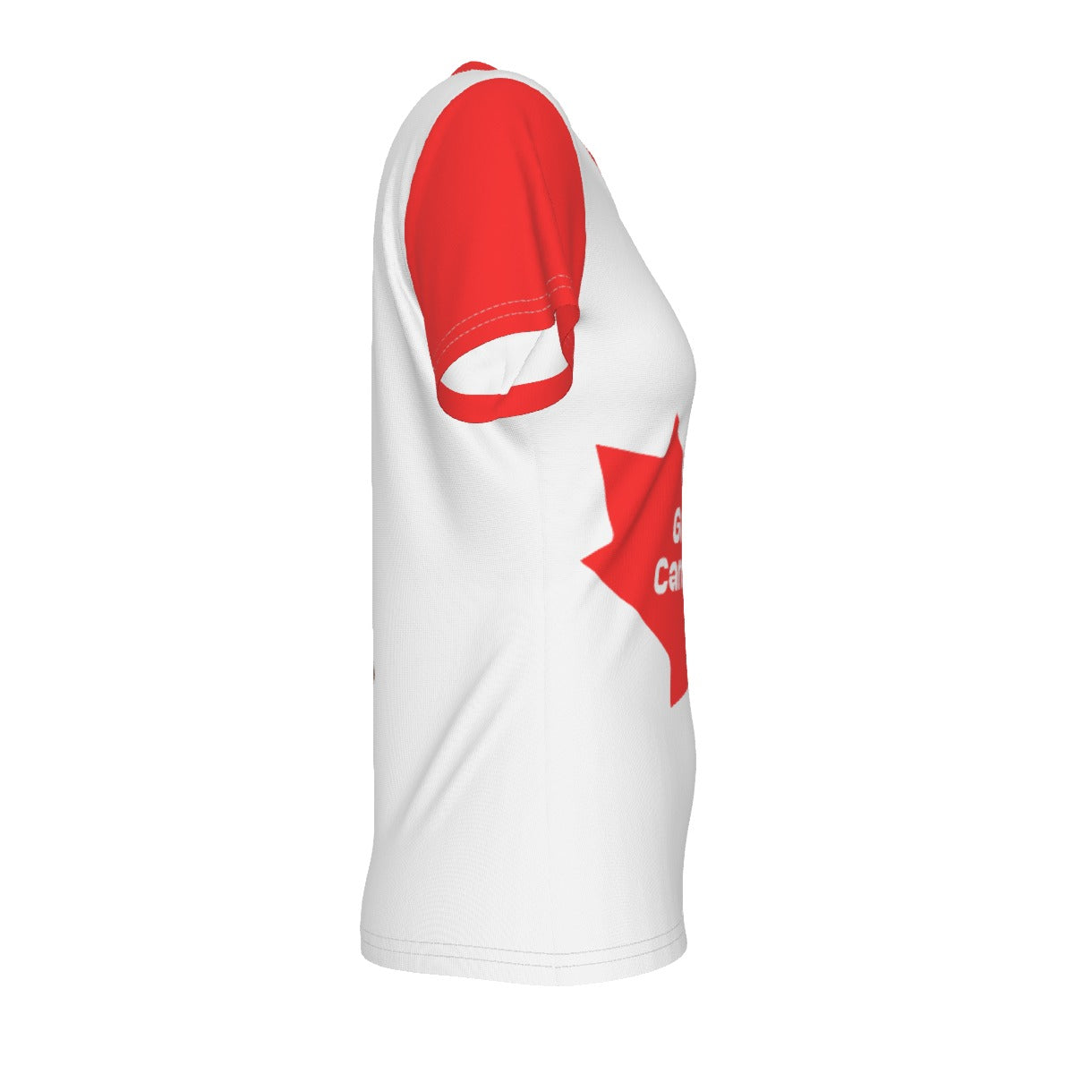 Canadaphile - V Neck Tee - white/red
