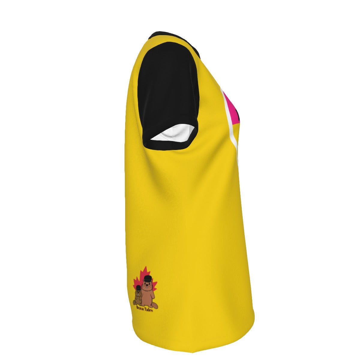 Finna Me - Pan - round neck tee - yellow